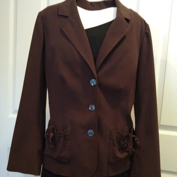 J. Jill Blazer Tie Pocket Blazer size 12 - Picture 1 of 7